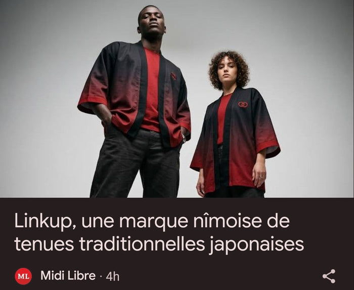 Linkup dans le journal Le Midi Libre : une marque nîmoise entre haori et culture japonaise