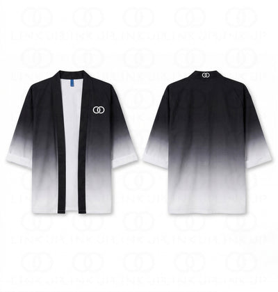 Noir et Blanc — veste kimono en coton bio
